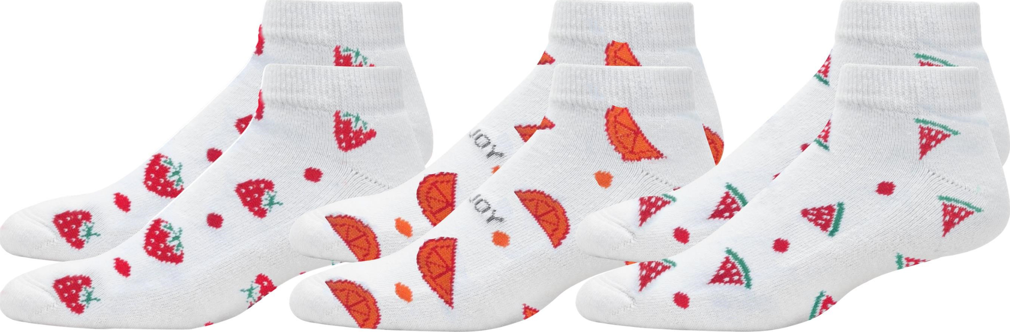 FootJoy ComfortSof Sportlet Fruit Damen Golfsocken, 3Paar