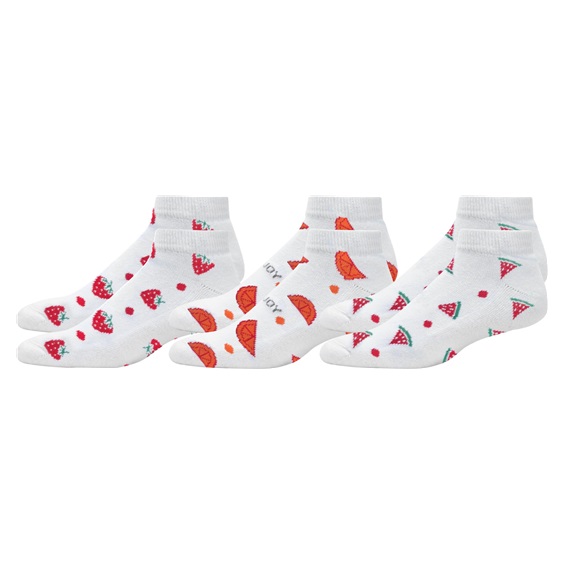 FootJoy ComfortSof Sportlet Fruit Damen Golfsocken, 3Paar
