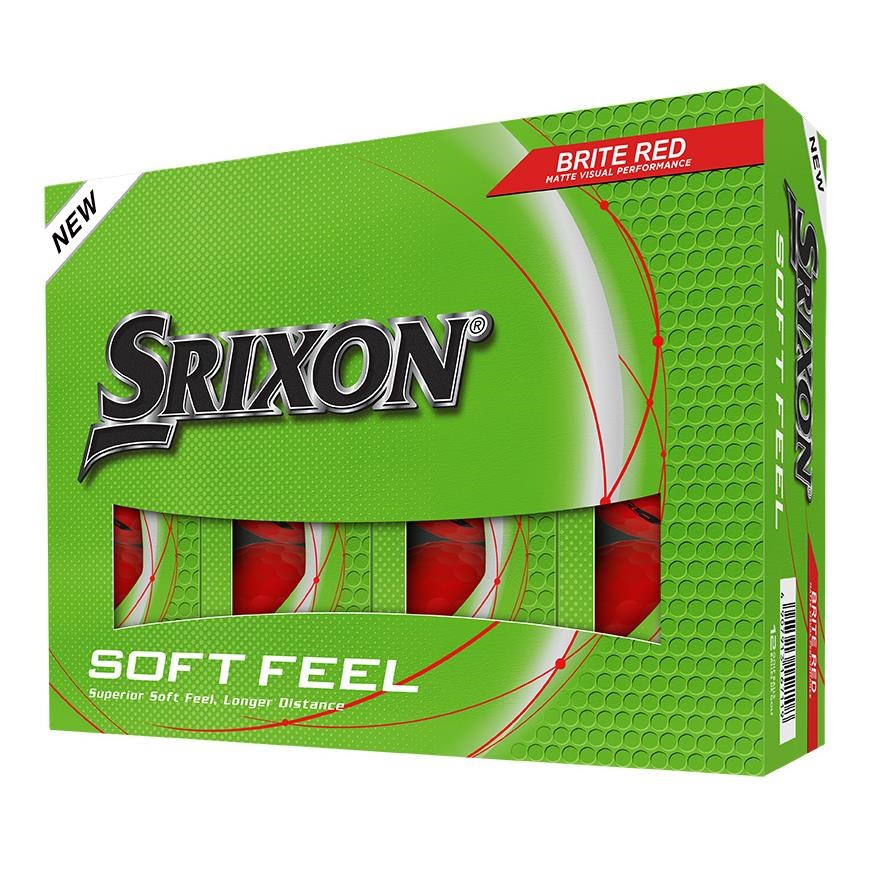 Srixon Soft Feel Brite Golfbälle, rot