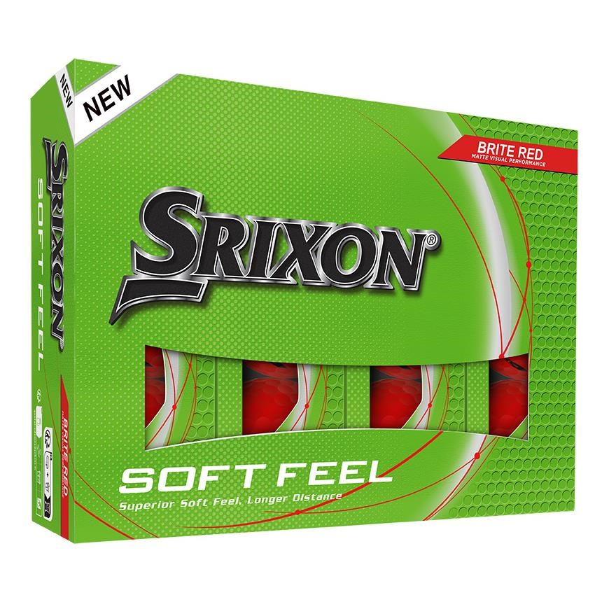 Srixon Soft Feel Brite Golfbälle, rot