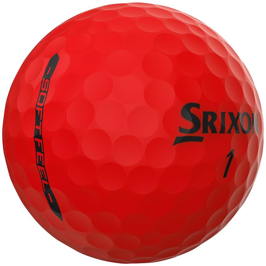 Srixon Soft Feel Brite Golfbälle, rot