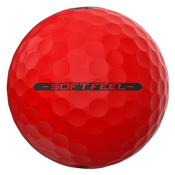 Srixon Soft Feel Brite Golfbälle, rot