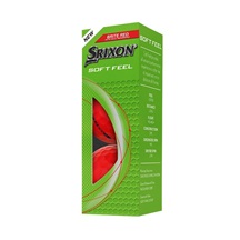 Srixon Soft Feel Brite Golfbälle, rot