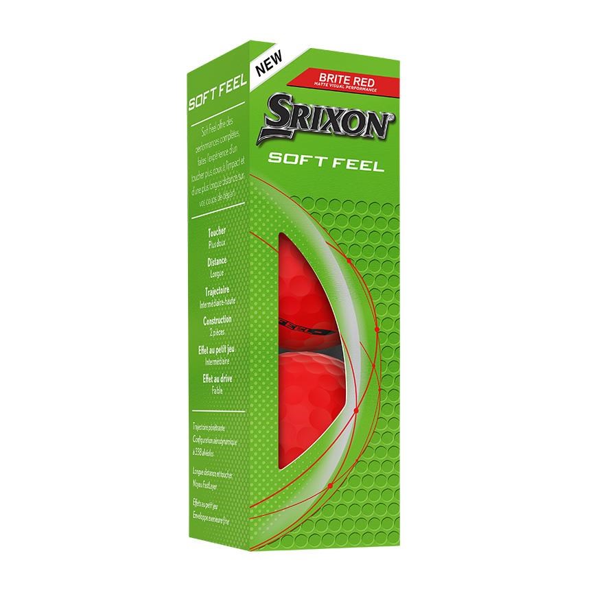 Srixon Soft Feel Brite Golfbälle, rot