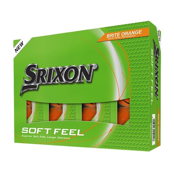 Srixon Soft Feel Brite Golfbälle, orange