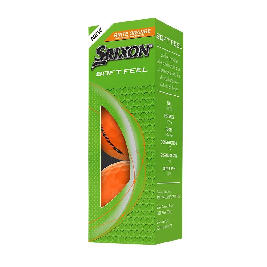 Srixon Soft Feel Brite Golfbälle, orange
