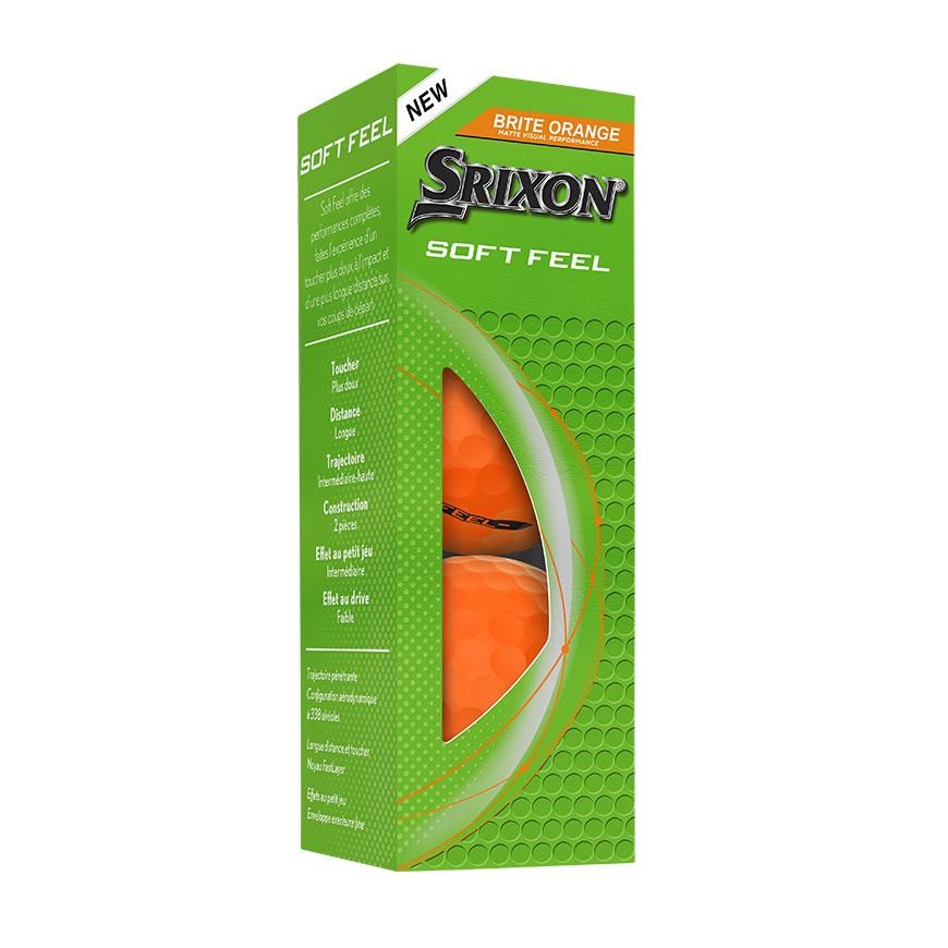 Srixon Soft Feel Brite Golfbälle, orange