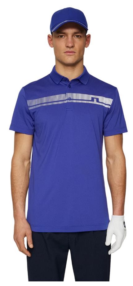 J.Lindeberg Klas Herren Poloshirt, clematis blue