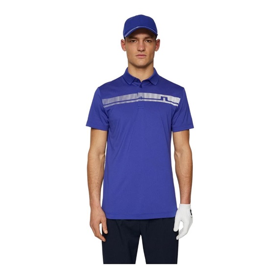J.Lindeberg Klas Herren Poloshirt, clematis blue