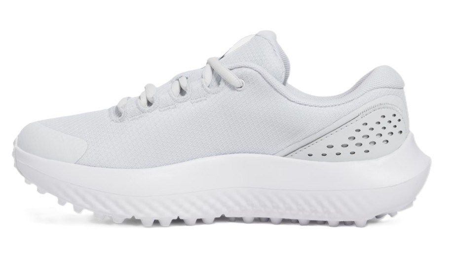 Under Armour Surge Golf Damen Golfschuhe, distant gray/white/metallic silver