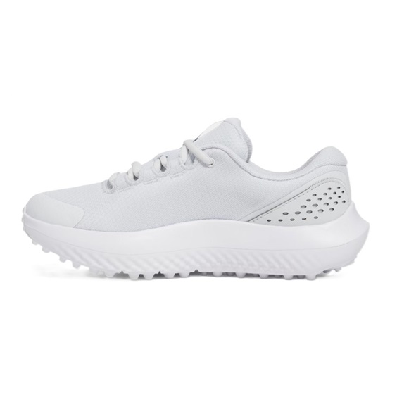 Under Armour Surge Golf Damen Golfschuhe, distant gray/white/metallic silver