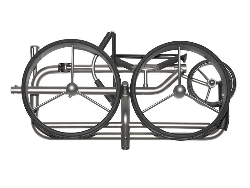 JuCad Titan 3-rädrig Manuell Golftrolley + Tragetasche