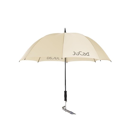 JuCad Teleskop-Golfschirm 68" mit Schirmstift, beige
