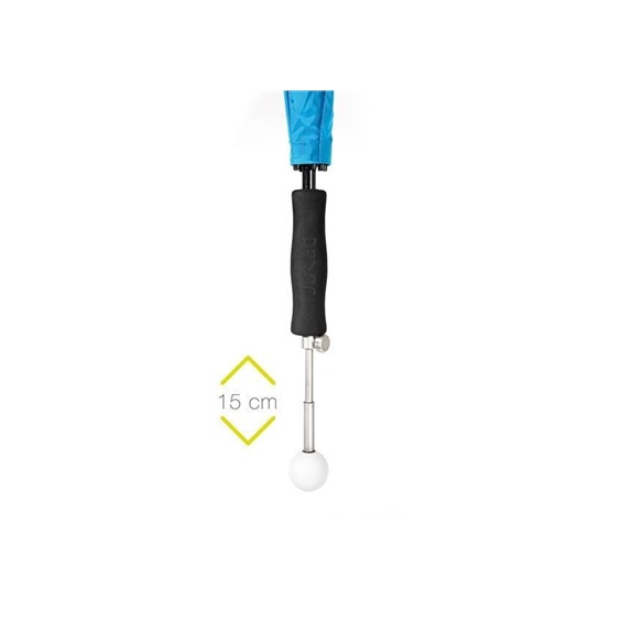 JuCad Teleskop-Golfschirm 68" mit Schirmstift, weiss