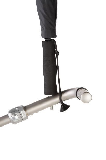 JuCad Teleskop-Golfschirm 68" mit Schirmstift, weiss