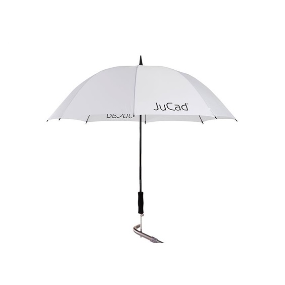 JuCad Teleskop-Golfschirm 68" mit Schirmstift, weiss