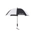 JuCad Teleskop-Golfschirm 68" mit Schirmstift, schwarz/weiss