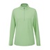Ping Lyla half zip ribbed Damen Fleecejacke, hellgrün