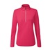 Ping Lyla half zip ribbed Damen Fleecejacke, rosa