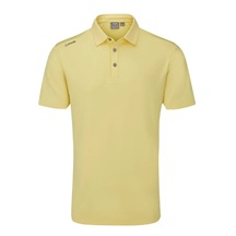 PING Lindum Herren Poloshirt, Zitrone