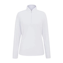 Ping Abigale Performance FleeceDamen Poloshirt, weiss