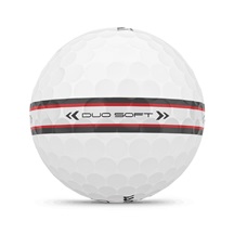 Wilson Duo Soft TRK 360 Golfbälle, weiss/rot