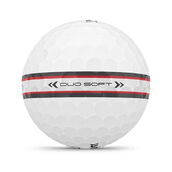 Wilson Duo Soft TRK 360 Golfbälle, weiss/rot