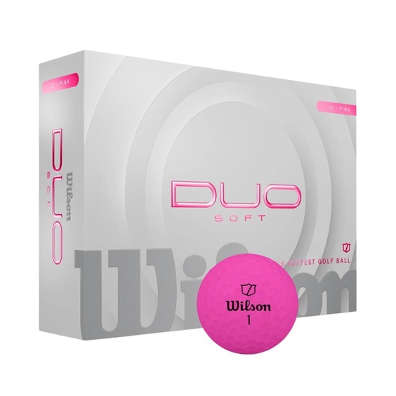 Wilson Duo Soft Golfbälle, rosa