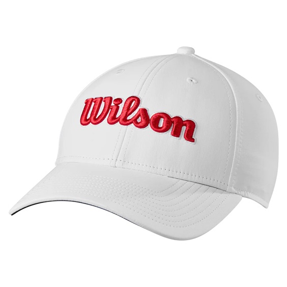 Wilson Tour Cap Schirmmütze, weiß/rot