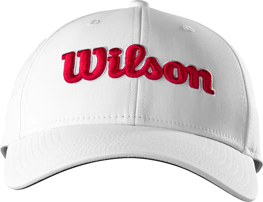 Wilson Tour Cap Schirmmütze, weiß/rot
