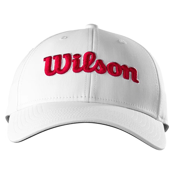 Wilson Tour Cap Schirmmütze, weiß/rot