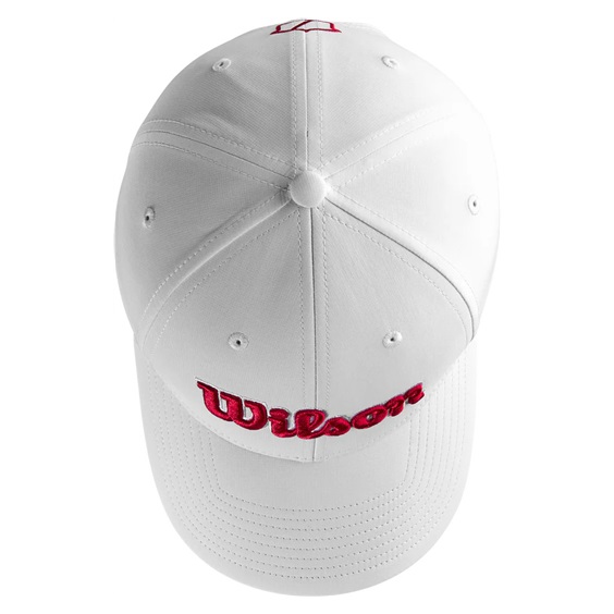 Wilson Tour Cap Schirmmütze, weiß/rot