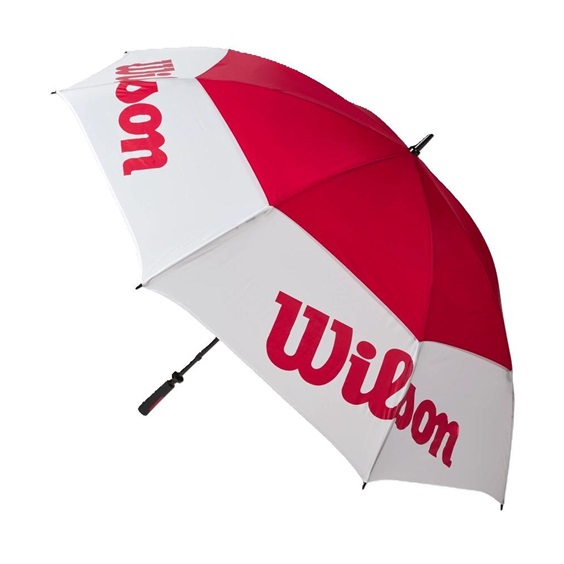 Wilson Tour Regenschirm 68", weiß/rot