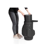 Jucad stool with cooler, black