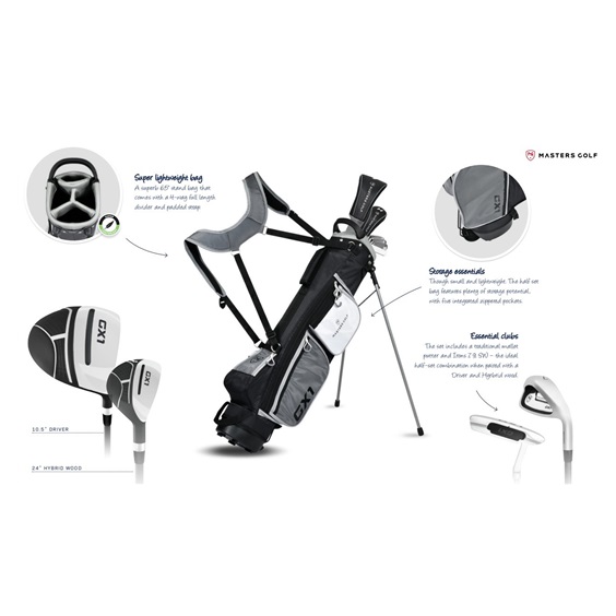Masters GX1 Gts Herren Halbsatz, Graphit