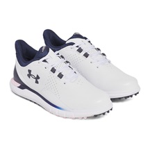 Under Armour Drive Fade SL Herren Golfschuhe, weiss/rosa/dunkelblau