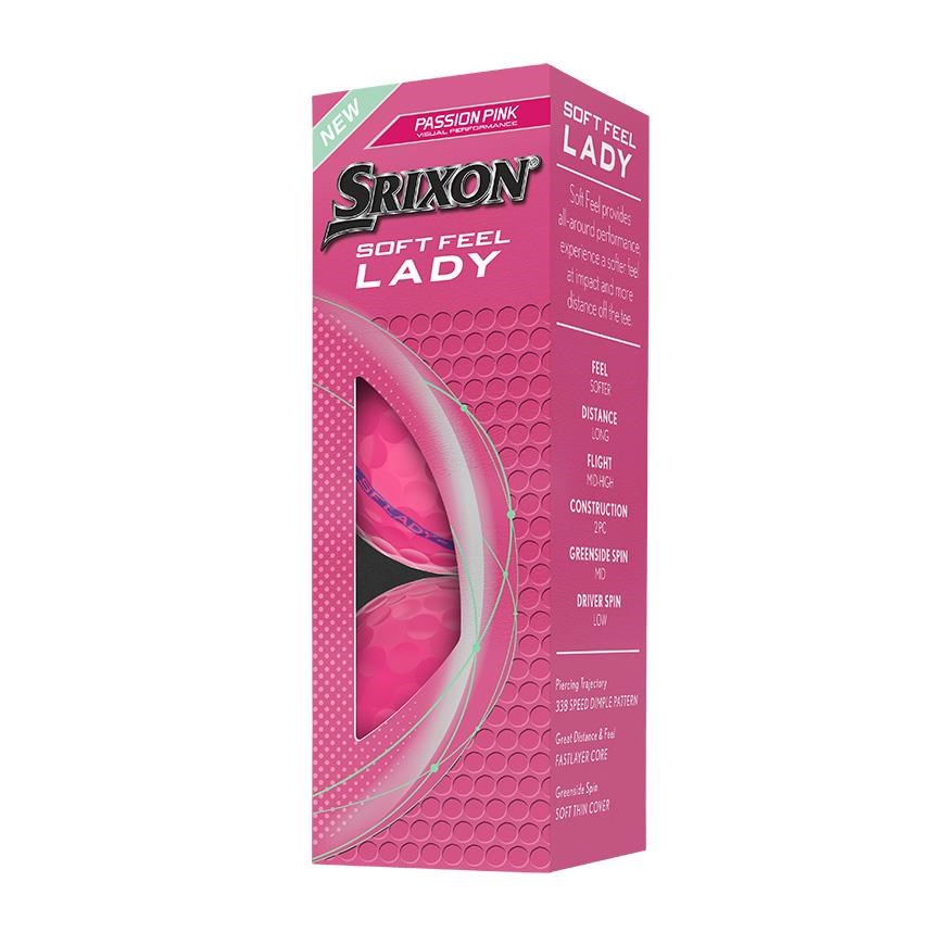 Srixon Soft Feel Lady Damen Golfbälle, rosa