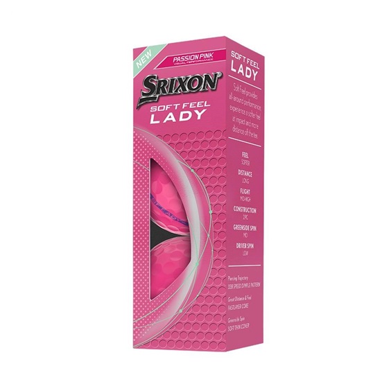 Srixon Soft Feel Lady Damen Golfbälle, rosa