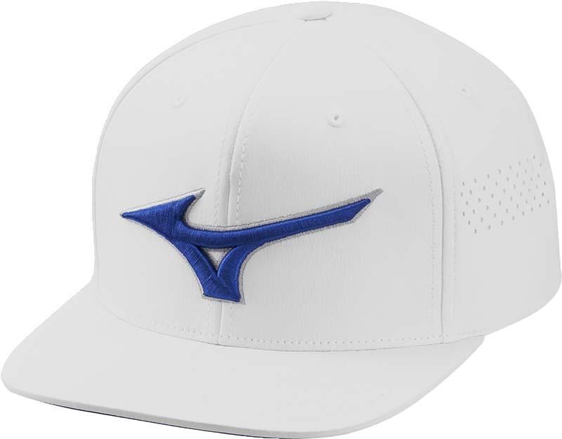 Mizuno Tour Flat Snapback Herren Cap, weiss