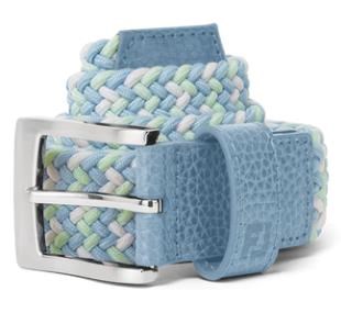 FootJoy Braided Gürtel, blue jay/white/pistachio, blue jay/white/pistachio