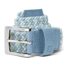FootJoy Braided Gürtel, blue jay/white/pistachio, blue jay/white/pistachio