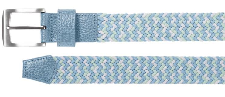 FootJoy Braided Gürtel, blue jay/white/pistachio