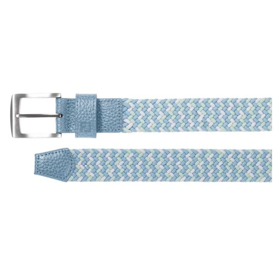 FootJoy Braided Gürtel, blue jay/white/pistachio