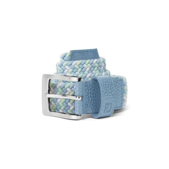 FootJoy Braided Gürtel, blue jay/white/pistachio