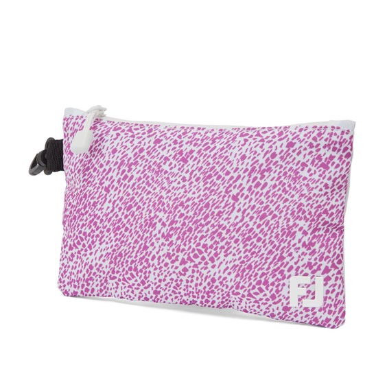 FootJoy Valuables Pouch, white/berry animal