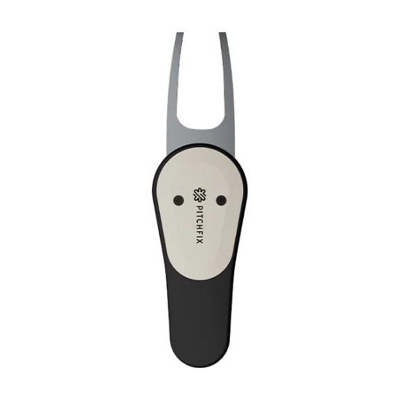 Pitchfix Icon Pitchgabel mit Ballmarker, Schwarz