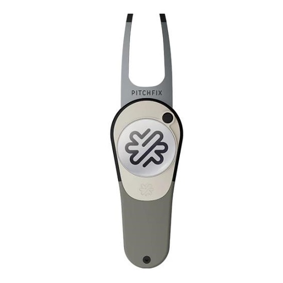 Pitchfix Icon Pitchgabel mit Ballmarker, Gun Metal