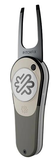 Pitchfix Icon Pitchgabel mit Ballmarker, Gun Metal