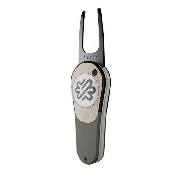 Pitchfix Icon Pitchgabel mit Ballmarker, Gun Metal