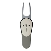Pitchfix Icon Pitchgabel mit Ballmarker, Gun Metal